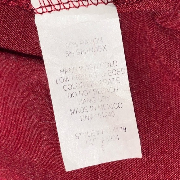 Wine red high low dress size Small - Picture 6 of 9